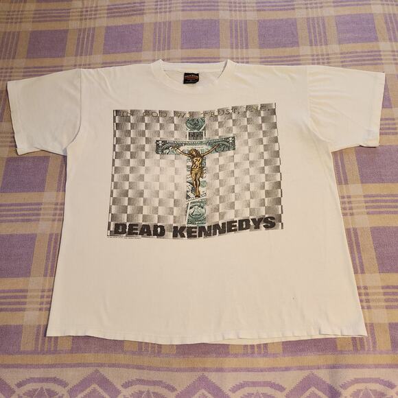 Vintage Dead Kennedys T shirt In god we trust inc 1994 Freedom Religion Punk 90s